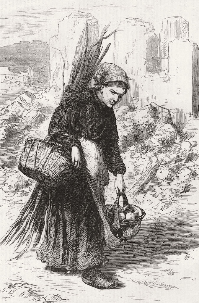 FRANCE. Paris Commune. little Relish for my good man 1871 old antique print